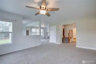 Family room into living room