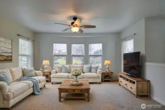 *Virtually Staged family room