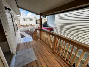 Newly built front porch/deck
