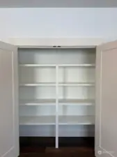 Kitchen pantry closet.