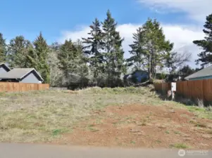 Front of this Cleared Lot w/ driveway, power and water installed.