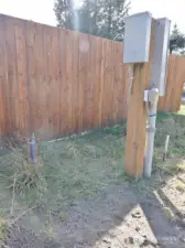 Power and water installed.