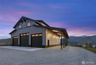 Beautiful lake views with living space up and all the shop space you could need down