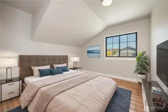 Bedroom 2 - digitally staged