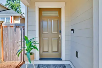Cozy entry with the Ring doorbell.