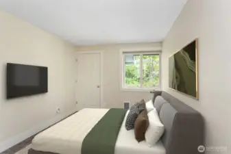 Secondary Bedroom is really a nice size and has a big closet