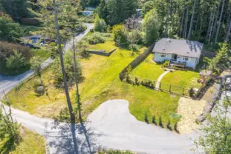 Large town lot with all of the conveniences of town living.