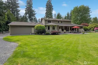 Backyard perfect for all games, fun, or perhaps a future swimming pool?
