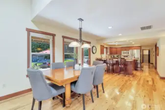 Dining area, right off kitchen. Perfect entertaining space.