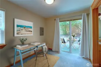 Ground Floor Bedroom or Office with Patio Access