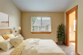 Primary Bedroom with Vaulted Ceilings