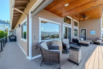 Large deck off the primary and living room. Amazing space with gorgeous views!