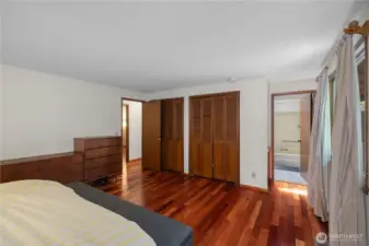 2 closets and a lot of wall space!