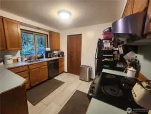 Kitchen with updated luxury vinyl tile