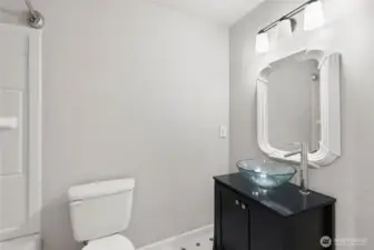 Upstairs guest bathroom