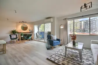 This end unit boasts lots of natural light.