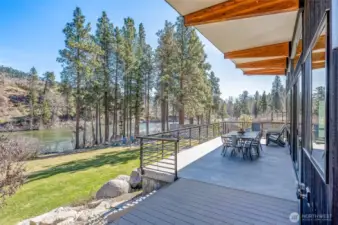 Deck on the Wenatchee River