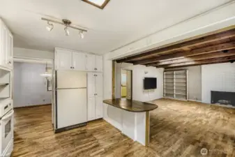 Kitchen and Family room