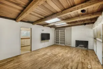 Family Room With a Fireplace