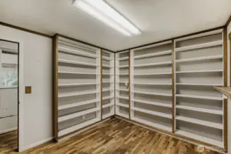 1st bedroom with Lots of Bookshelves