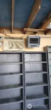 Garage heat and cooling source