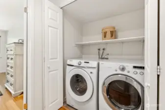 Washer and dryer in unit stay