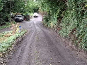 From Ferry line Road into shared road