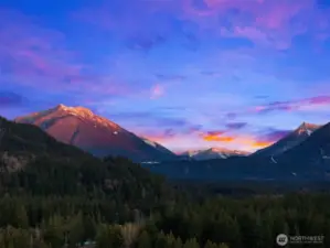 Majestic Mt Washington as seen from the front yard!