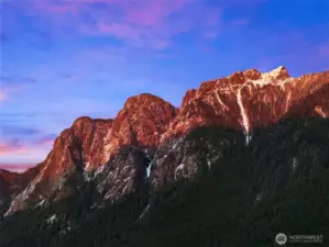 Mt Si, as seen from the upper deck, imagine seeing that view every day!