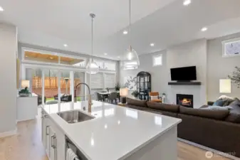 Expansive Kitchen Island