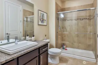3/4 bathroom on the main floor