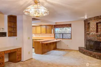 1st Family-Rec room off kitchen.