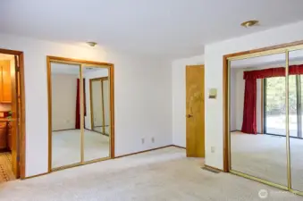 Primary bedroom. Two closets.