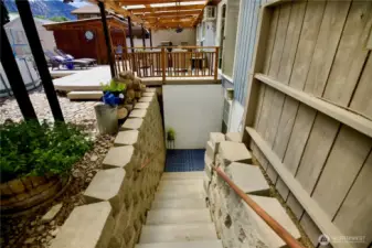 Basement exterior entry