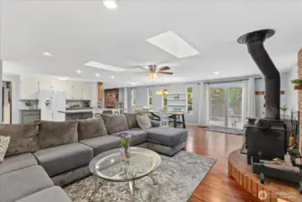 Functional layout maximizes the space in this home.