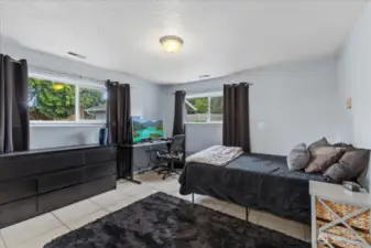 Bedroom 4 is downstairs, could be another big living space/ office.  The possibilities are endless
