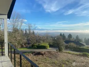 Mt. Rainier from the deck!