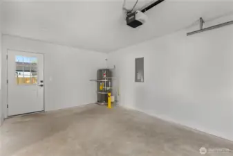 One car garage complete with EV charger