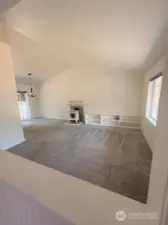 Living room view from front entry