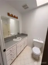 First bathroom in hallway