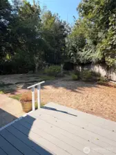 deck in back