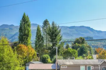 Mountain views from the front of the house!