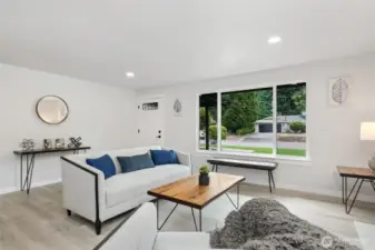 Entry living room
