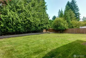 HUGE backyard