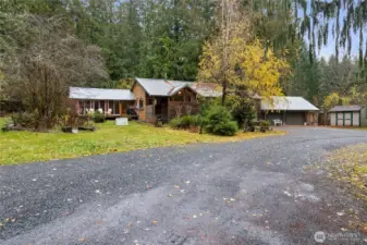 Main house~with huge attached garage