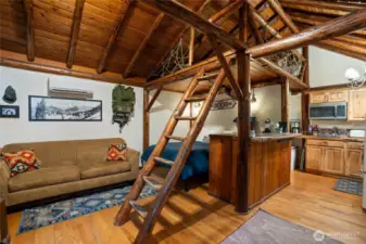 Cozy cabin with loft