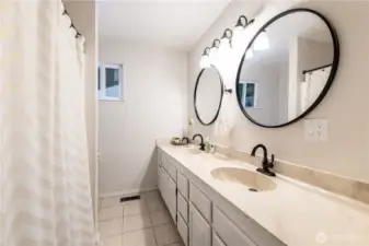 Full bath on main floor