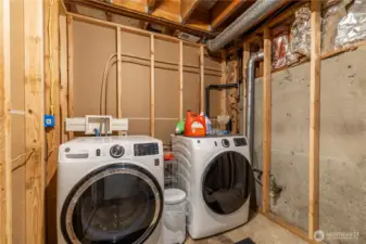 Laundry room on lower level