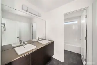Main bathroom on upper level