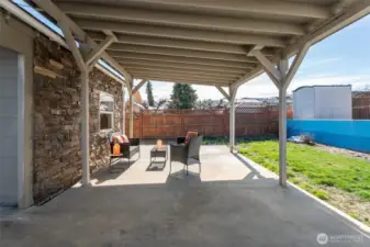 Covered back patio